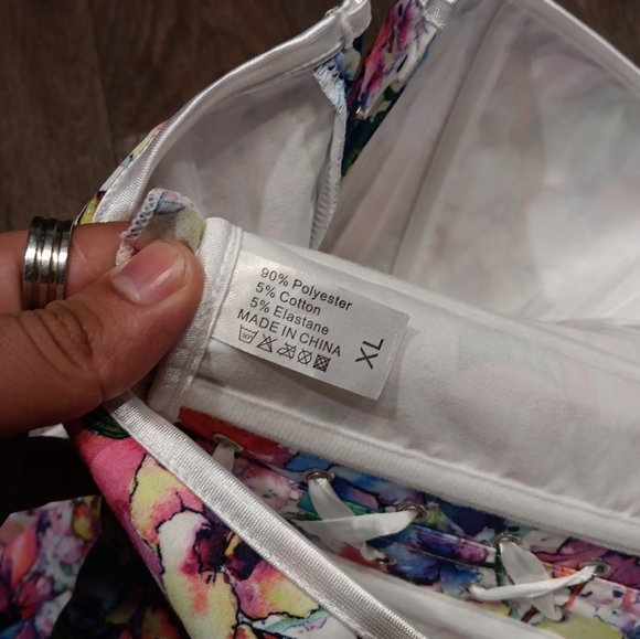 Corset Floral Off-Shoulder Women's Top Size XL - Picture 7 of 7